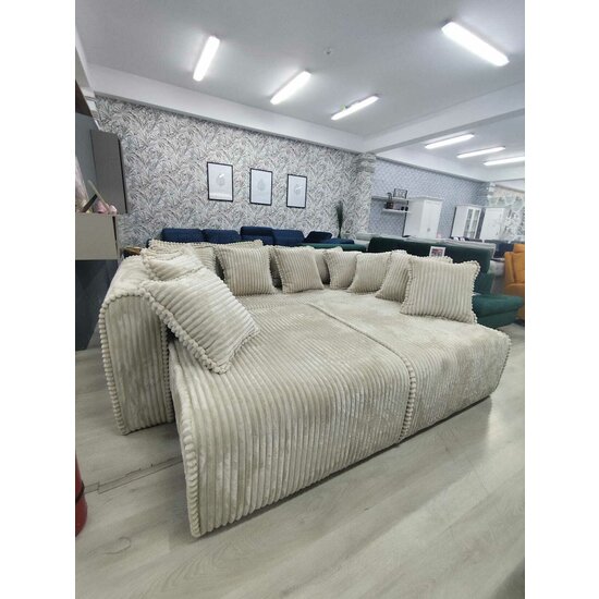 Canapea extensibilă Diana Mare, ladă de depozitare și spațiu generos, material premium, 250x130 cm, Culoare personalizată suprafata de dormit 200x180 picture - 3