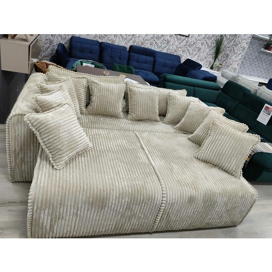 Canapea extensibilă Diana Mare, ladă de depozitare și spațiu generos, material premium, 250x130 cm, Culoare personalizată suprafata de dormit 200x180 picture - 4