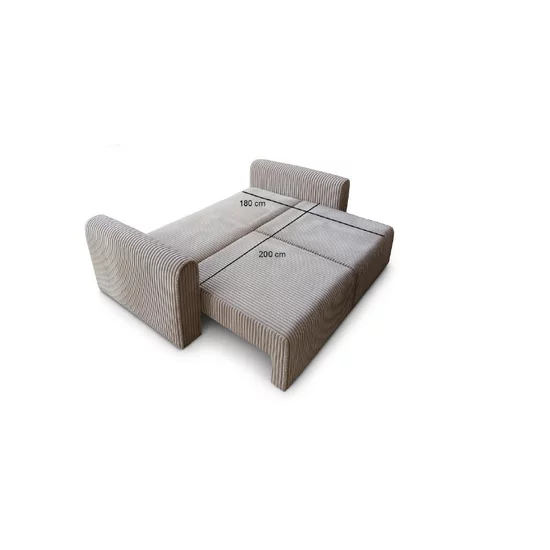 Canapea extensibilă Diana Mare, ladă de depozitare și spațiu generos, material premium, 250x130 cm, Culoare personalizată suprafata de dormit 200x180 picture - 9