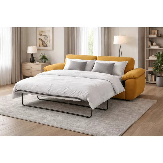 Canapea extensibilă Emilia, diverse culori - 220x97x88 cm, mecanism metalic și saltea Bonell, cadru lemn și poliuretan picture - 2