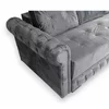 Canapea Extensibilă Erika, ladă depozitare, arcuri bonell, tapițerie catifea baby face, structură lemn + PAL, 240x110x80 cm, Culoare personalizată picture - 4