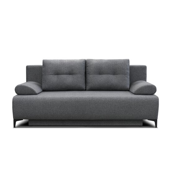 Canapea Extensibilă Fiore Cu Spațiu Depozitare, Textură Bouclé, 201x101x95 cm, Gri Deschis picture - 2