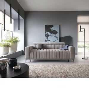 Canapea extensibila GANDI 160,  227X102X95 cm, stofa catifelata, cu tetiere reglabila