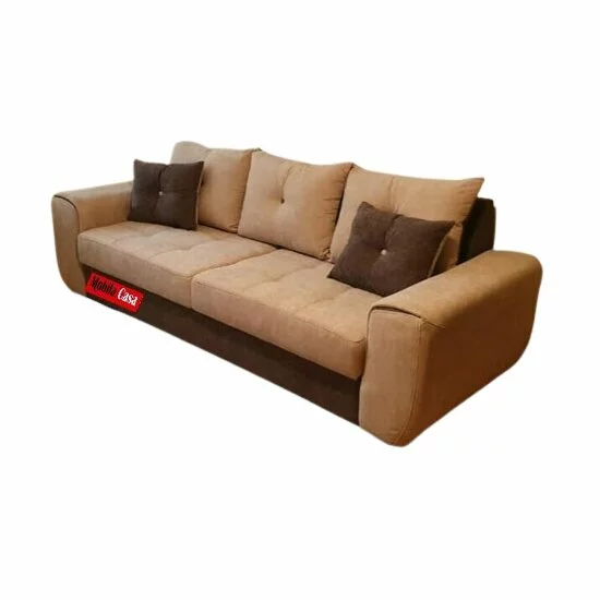 Canapea extensibilă Milano, cu ladă de depozitare, tapițerie stofă, saltea poliuretanică, structură fag, 258x100 cm picture - 10