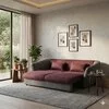 Canapea extensibilă Simbus, culoare personalizabila - 237x117 cm, design modern, cadru lemn esență tare și PAL, arcuri sinusoidale și poliuretan, picioare plastic H 5 cm picture - 2