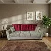 Canapea Oslo extensibilă, culoare personalizabila - 240x100 cm, cu saltea din spumă poliuretanică și perne decorative picture - 1