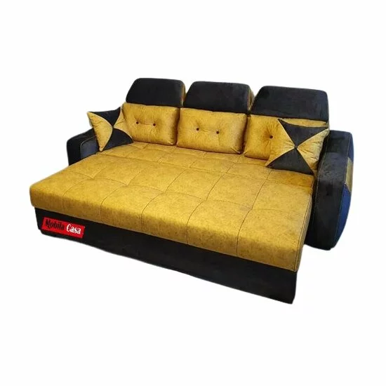 Canapea extensibilă Viena, cu ladă de depozitare, tapițerie stofă, saltea micro pocket, structură fag, 246x100 cm picture - 9