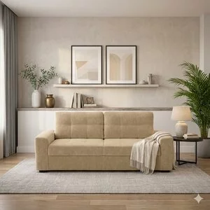 Canapea fixă Armina 2 locuri, 178x89 cm, tapițată premium, structură solidă