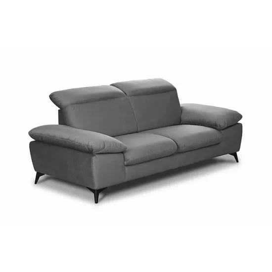 Canapea fixă Lora 2L, diverse culori - 186x105 cm, tetiere rabatabile, cadru lemn masiv și arcuri sinusoidale picture - 2