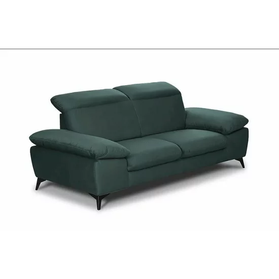 Canapea fixă Lora 2L, diverse culori - 186x105 cm, tetiere rabatabile, cadru lemn masiv și arcuri sinusoidale picture - 5