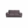 Canapea fixă Lora 3L, culoare personalizabila - 213x105 cm, tetiere rabatabile, cadru lemn esență tare și PAL, arcuri sinusoidale și poliuretan, picioare metalice H 12,3 cm picture - 5
