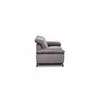 Canapea fixă Lora 3L, culoare personalizabila - 213x105 cm, tetiere rabatabile, cadru lemn esență tare și PAL, arcuri sinusoidale și poliuretan, picioare metalice H 12,3 cm picture - 8