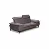 Canapea fixă Lora 3L, culoare personalizabila - 213x105 cm, tetiere rabatabile, cadru lemn esență tare și PAL, arcuri sinusoidale și poliuretan, picioare metalice H 12,3 cm picture - 7