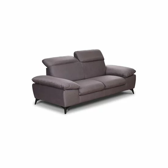 Canapea fixă Lora 3L, culoare personalizabila - 213x105 cm, tetiere rabatabile, cadru lemn esență tare și PAL, arcuri sinusoidale și poliuretan, picioare metalice H 12,3 cm picture - 7