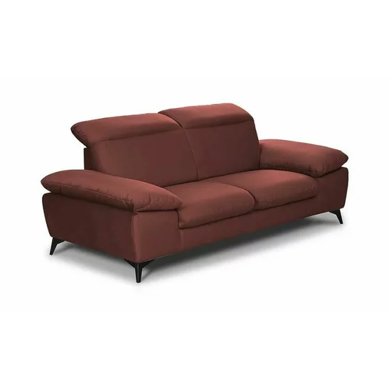 Canapea fixă Lora 3L, culoare personalizabila - 213x105 cm, tetiere rabatabile, cadru lemn esență tare și PAL, arcuri sinusoidale și poliuretan, picioare metalice H 12,3 cm picture - 10