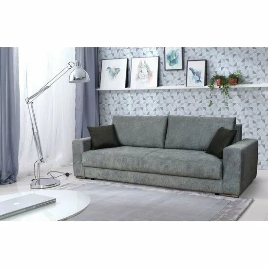 Canapea extensibilă Genf, design personalizabil, tapițerie textilă, 247x103x90 cm, diverse culori picture - 4