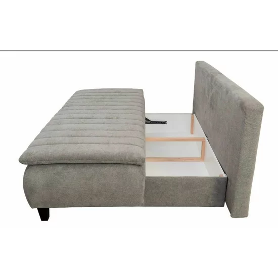 Canapea Harry extensibilă, design curbat și tapițerie texturată, arcuri independente și ladă, 208x96x102 cm, culoare personalizabilă picture - 3