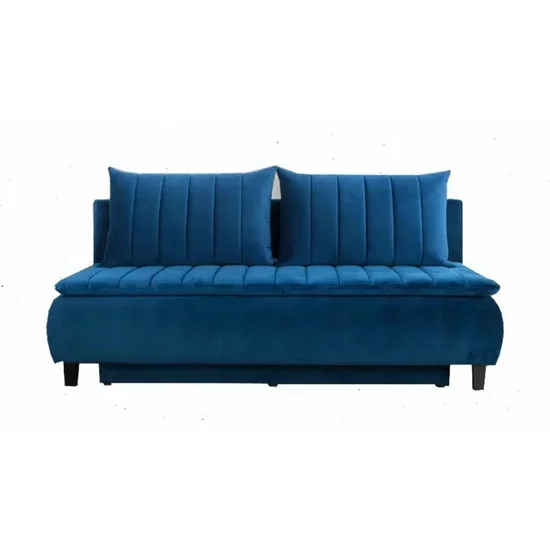 Canapea Harry extensibilă, design curbat și tapițerie texturată, arcuri independente și ladă, 208x96x102 cm, culoare personalizabilă picture - 8