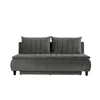 Canapea Harry extensibilă, design curbat și tapițerie texturată, arcuri independente și ladă, 208x96x102 cm, culoare personalizabilă picture - 12