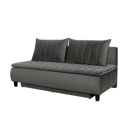 Canapea Harry extensibilă, design curbat și tapițerie texturată, arcuri independente și ladă, 208x96x102 cm, culoare personalizabilă picture - 13
