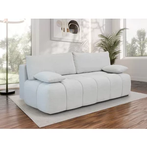 Canapea Joy extensibila,  ladă depozitare, brațe fixe, arcuri sinusoidale, 215x105x91 cm gri