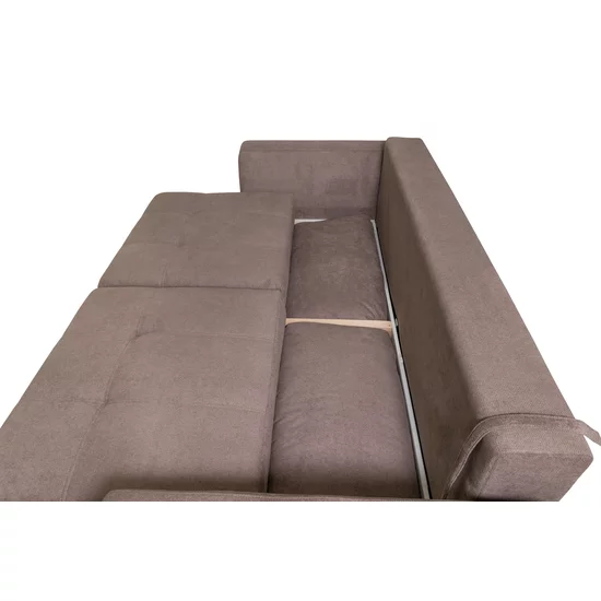 Canapea Karisa extensibilă, extra confort cu ladă integrată și perne incluse, structură lemn masiv și PAL, 241x113x91 cm, culoare personalizabilă picture - 4