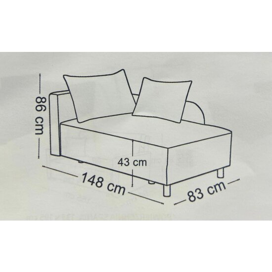 Canapea Letto Extensibila 148x83x86 cm picture - 5