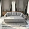 Canapea extensibilă Lima, culoare personalizabila - 240x100 cm, saltea spumă poliuretanică, 3 perne decorative incluse picture - 3