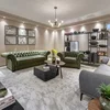 Canapea extensibilă Chesterfield, 3 locuri, structură din lemn masiv, 228x106 cm, culoare la alegere picture - 1