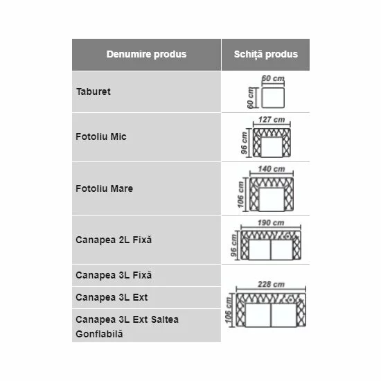 Canapea extensibilă Chesterfield, 3 locuri, structură din lemn masiv, 228x106 cm, culoare la alegere picture - 6