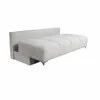 Canapea extensibilă Luna fără brațe, culoare personalizabila - 200x160 cm, structură rezistentă, ladă depozitare picture - 2