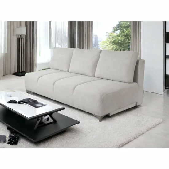 Canapea extensibilă Luna fără brațe, culoare personalizabila - 200x160 cm, structură rezistentă, ladă depozitare picture - 4