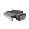 Canapea extensibilă Mara, tabureți integrați, ladă depozitare, suprafață dormit 192x148 cm, 250 cm, gri picture - 2