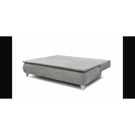 Canapea extensibilă Mona, design modern curbat, tapițerie boucle, 208x108x100 cm, crem picture - 7