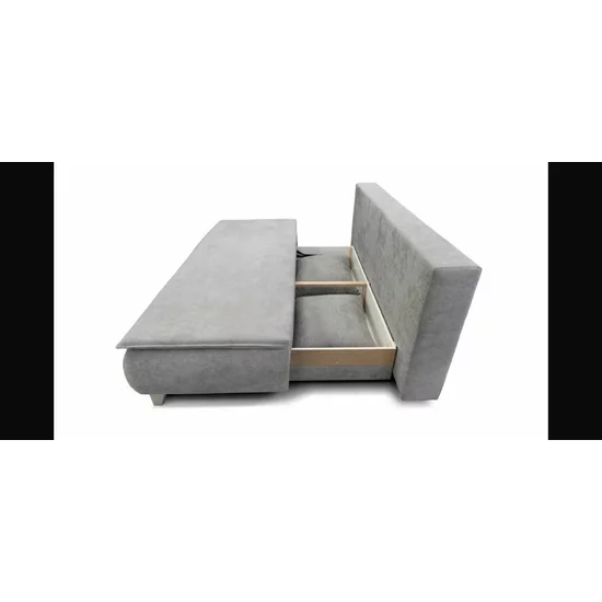 Canapea extensibilă Mona, design modern curbat, tapițerie boucle, 208x108x100 cm, crem picture - 8