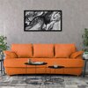 Canapea extensibilă Odessa, ladă depozitare, structură lemn masiv + PAL, saltea relaxa, 205x105 cm, personalizabil picture - 7