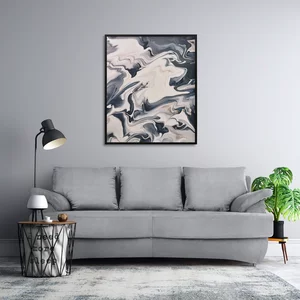 Canapea extensibilă Odessa, ladă depozitare, structură lemn masiv + PAL, saltea relaxa, 205x105 cm, personalizabil