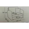 Canapea extensibilă Ozi I, compactă și modernă, spumă poliuretanică și arcuri sinusoidale, 100x98x84 cm, personalizabilă picture - 11