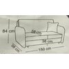Canapea Extensibila Ozi III 150x98x84 picture - 11