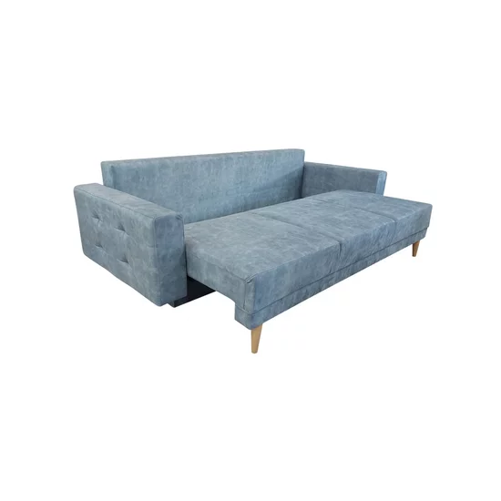 Canapea extensibilă Pharma, culoare personalizabila - 228x190 cm, funcție de dormit cu suprafață generoasă, burete de densitate mare și structură din fag masiv picture - 4