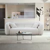Canapea Prag 3 Locuri - Design Rotunjit Mid-Century, Textură Boucle, 235x95 cm picture - 3