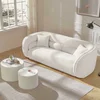Canapea Prag 3 Locuri - Design Rotunjit Mid-Century, Textură Boucle, 235x95 cm picture - 4