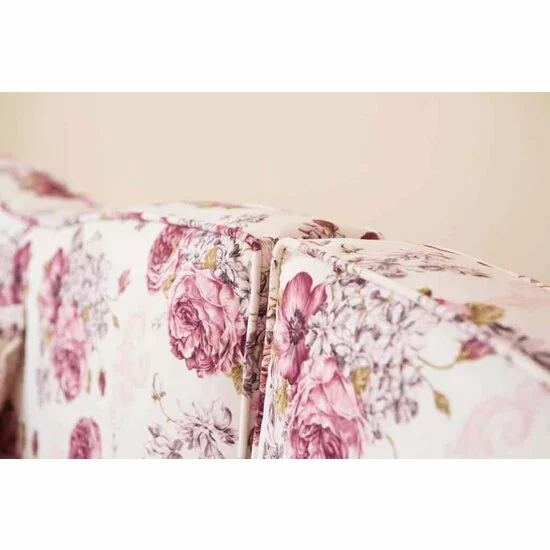 Canapea fixă Rapsodi, 3 locuri, stofă și lemn masiv, 220x85x104 cm, crem picture - 8