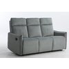 Canapea Recliner BENJAMIN, 3 locuri, Culoare Gri picture - 1