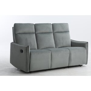 Canapea Recliner BENJAMIN, 3 locuri, Culoare Gri