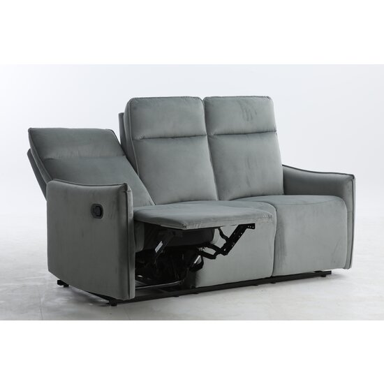 Canapea Recliner BENJAMIN, 3 locuri, Culoare Gri picture - 2
