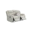Canapea recliner Relax 2 locuri gri, catifea, suport picioare, pahare și spațiu depozitare, design ergonomic picture - 1