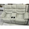 Canapea recliner Relax 2 locuri gri, catifea, suport picioare, pahare și spațiu depozitare, design ergonomic picture - 4