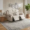 Canapea recliner Relax 2 locuri gri, catifea, suport picioare, pahare și spațiu depozitare, design ergonomic picture - 1