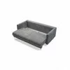 Canapea extensibilă Rico, design modern curbat, tapițerie boucle, 224x114x91 cm, diverse culori picture - 4